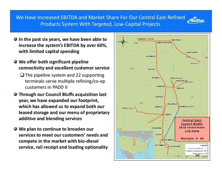 Barclays Midstream Corporate Access Days – Nustar Energy L.P. – slide 27