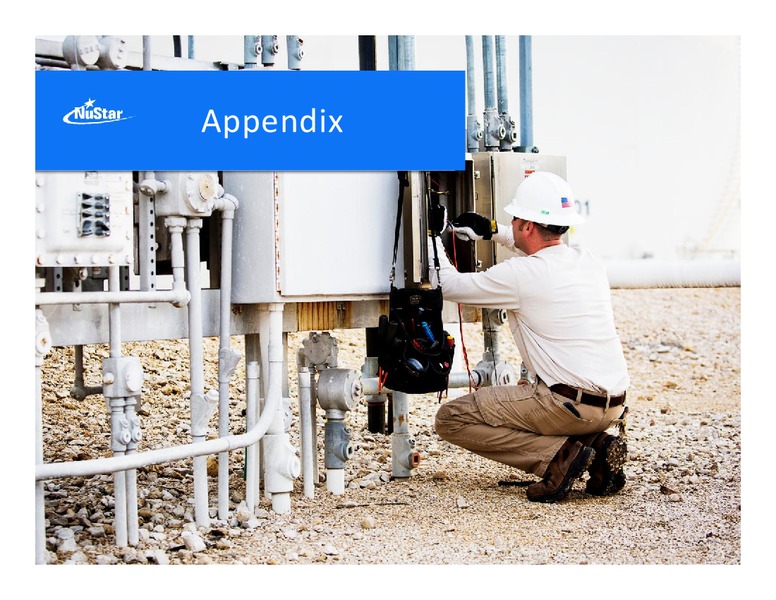 Barclays Midstream Corporate Access Days – Nustar Energy L.P. – slide 31