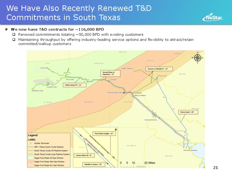 JP Morgan MidWest Energy Infrastructure – Nustar Energy L.P. – slide 20
