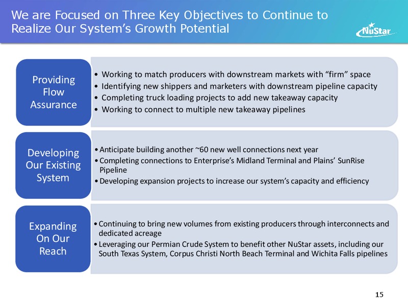 JP Morgans Mid West Energy Infrastructure – Nustar Energy L.P. – slide 14