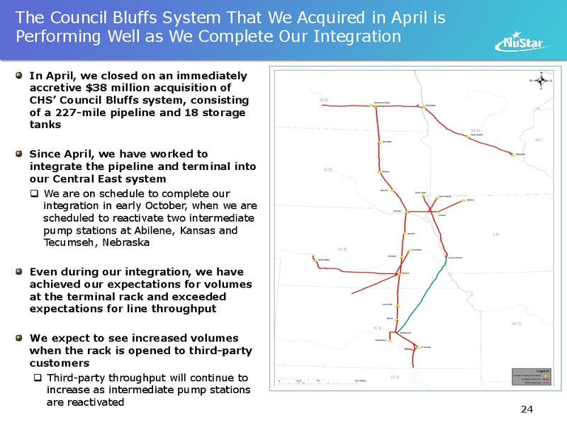 JP Morgans Mid West Energy Infrastructure – Nustar Energy L.P. – slide 23