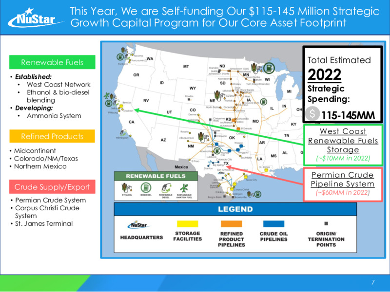 2022 Energy Infrastructure Council Investor Conference – Nustar Gp – slide 7