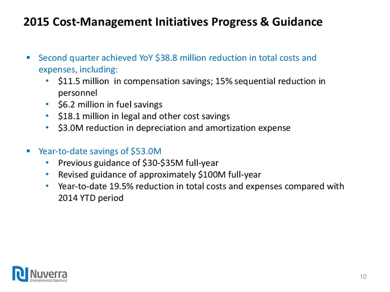 Q2 2015 Earnings Call – Nuverra Environmental Solutions – slide 9