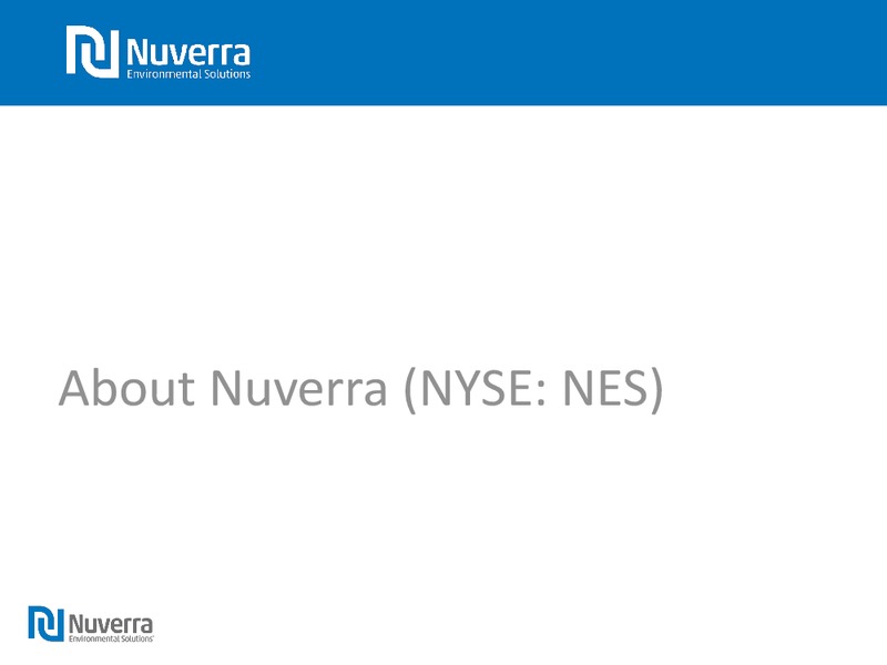 August 2015 Investor Presentation – Nuverra Environmental Solutions – slide 3