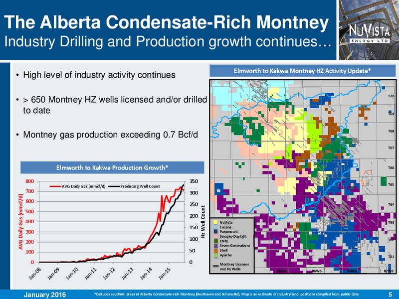 January 2016 Corporate Presentation – Nuvista Energy Ltd. – slide 5