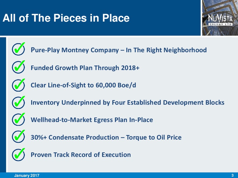 January 2017 Investor Presentation – Nuvista Energy Ltd. – slide 3