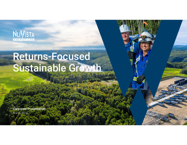 Corporate Presentation March 2022 – Nuvista Energy Ltd. – slide 1