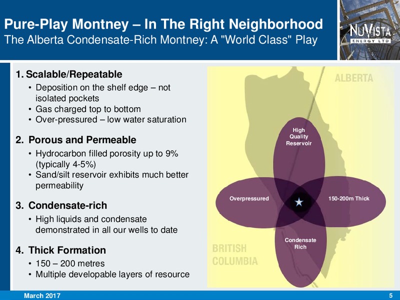 March 2017 Corporate Presentation – Nuvista Energy Ltd. – slide 5