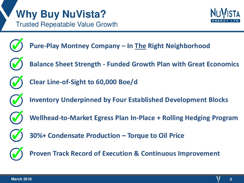 March 2018 Corporate Presentation – Nuvista Energy Ltd. – slide 3