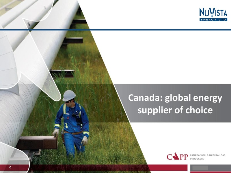 Industry Advocacy Presentation – Nuvista Energy Ltd. – slide 1