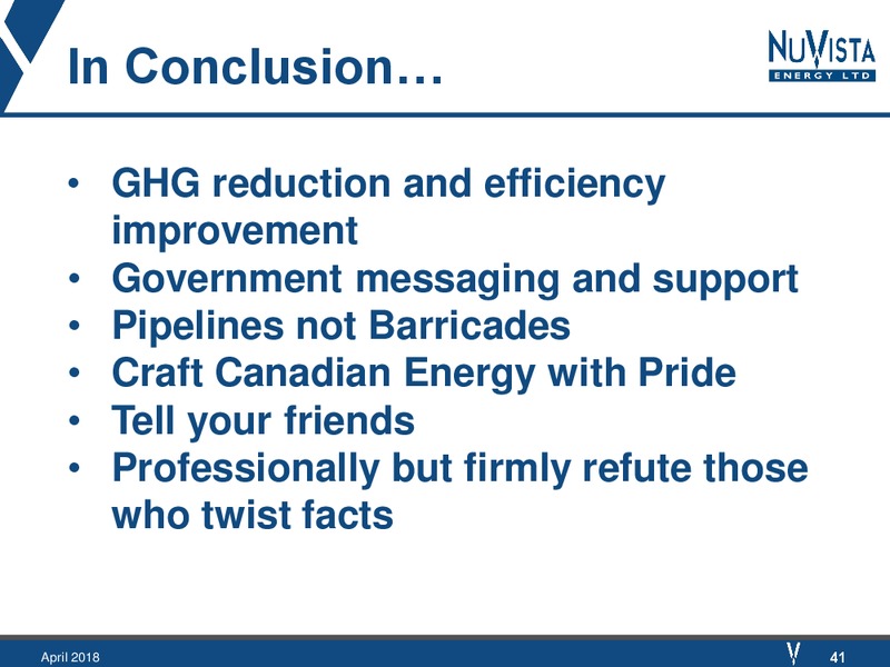 1Q 2018 Earnings Presentation – Nuvista Energy Ltd. – slide 38