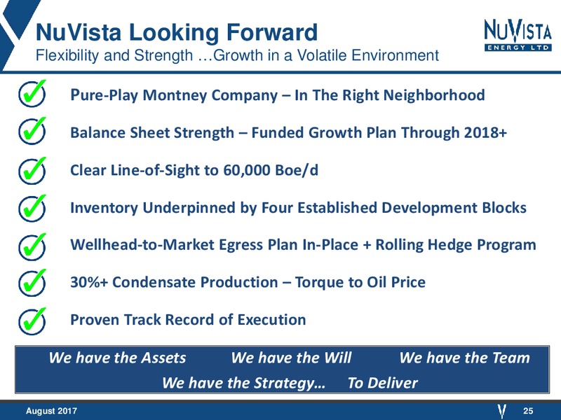 August 2017 Corporate Presentation – Nuvista Energy Ltd. – slide 25