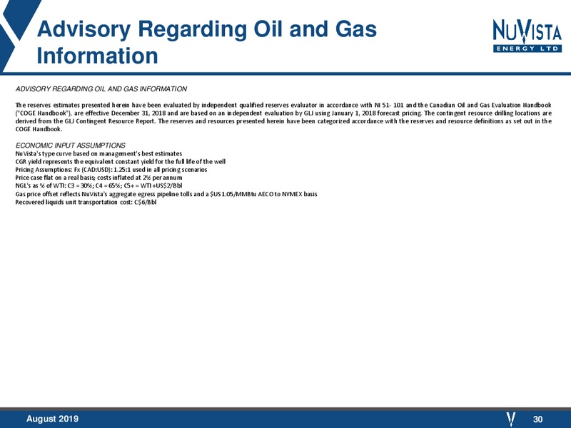 August 2019 Corporate Presentation – Nuvista Energy Ltd. – slide 28