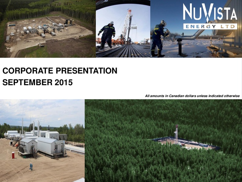 September 2015 Investor Presentation – Nuvista Energy Ltd. – slide 1