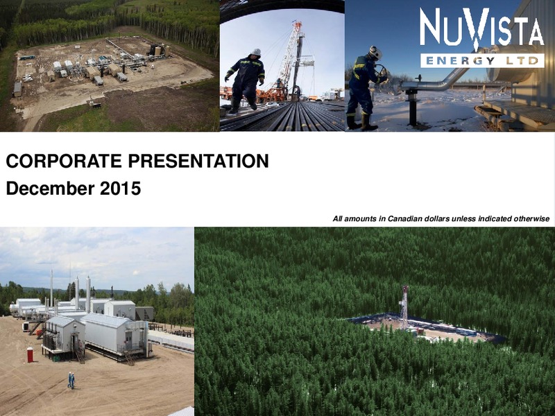 December 2015 Investor Presentation – Nuvista Energy Ltd. – slide 1