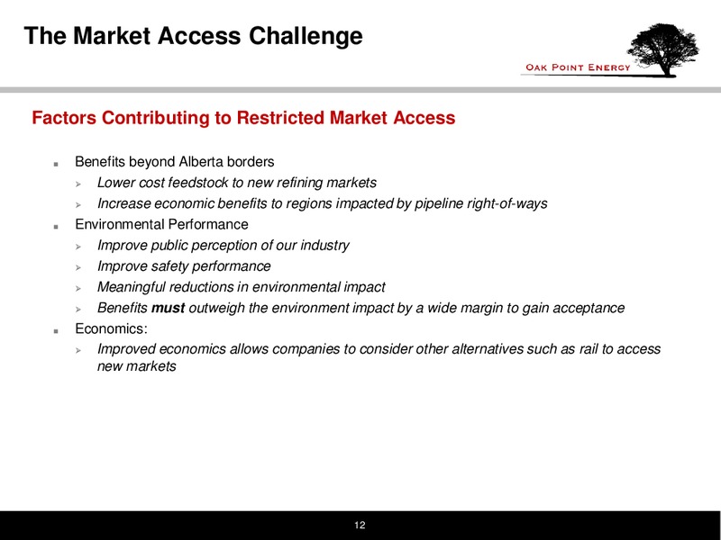 CALIFORNIA WATER MANAGEMENT 2014 CONGRESS – Oak Point Energy Ltd – slide 13