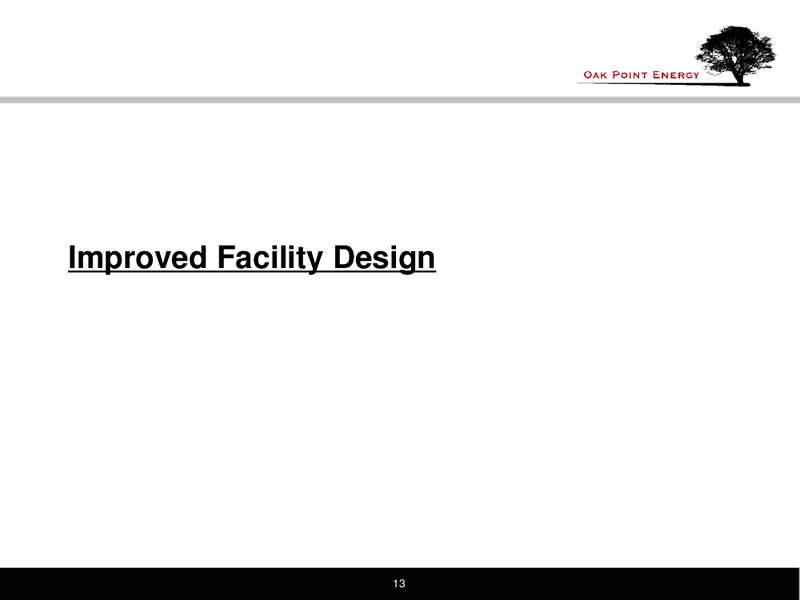 CALIFORNIA WATER MANAGEMENT 2014 CONGRESS – Oak Point Energy Ltd – slide 14