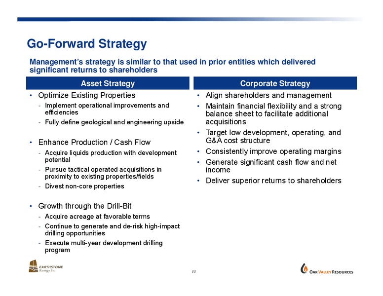 STRATEGIC COMBINATION – Oak Valley Resources Llc – slide 10