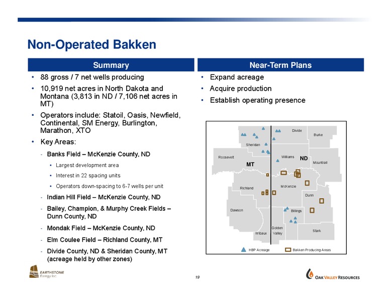 STRATEGIC COMBINATION – Oak Valley Resources Llc – slide 18