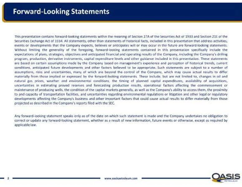 2012 Global Energy Conference – Oasis Petroleum Inc. – slide 32