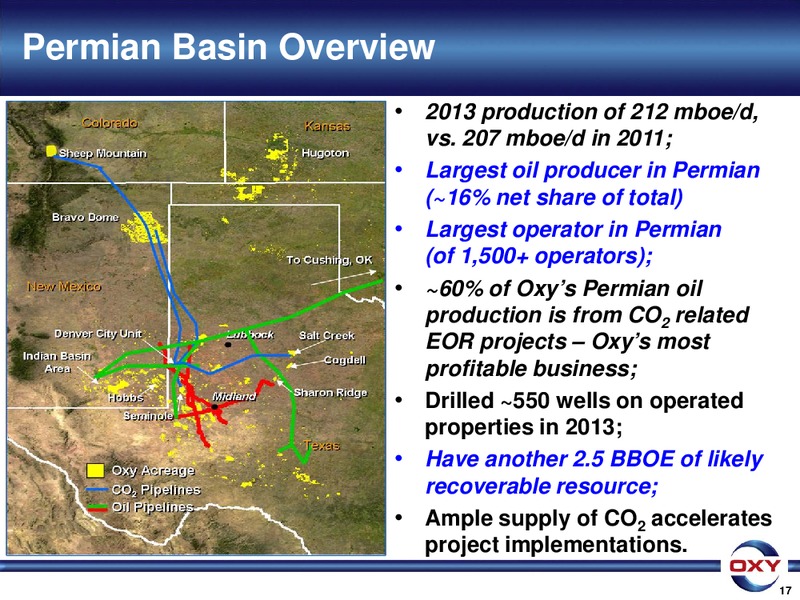 HOWARD WEIL ANNUAL ENERGY CONFERENCE – Occidental Petroleum Corp – slide 17