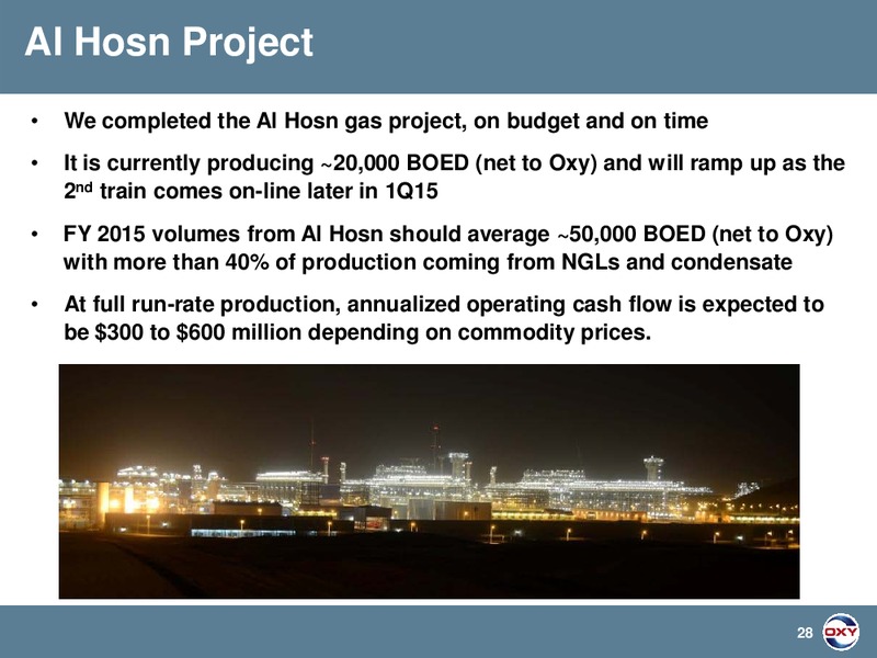 SOCTIA HOWARD WEIL ENERGY CONFERENCE – Occidental Petroleum Corp – slide 27