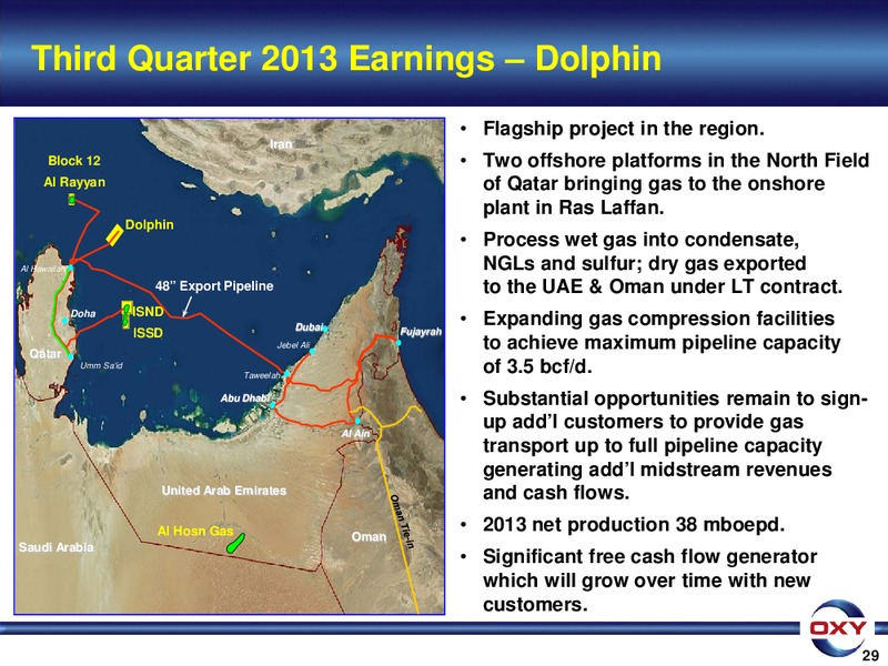 3Q 2013 Earnings Conference – Occidental Petroleum Corp – slide 29