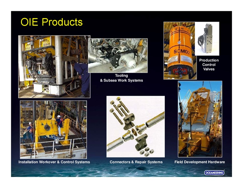 GOLDMAN SACHS GLOBAL ENERGY CONFERENCE – Oceaneering International – slide 35