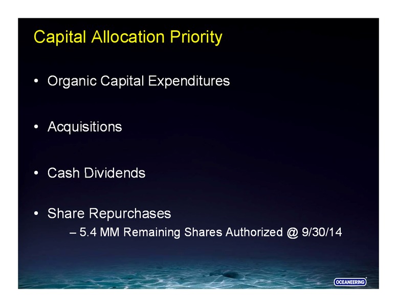 Goldman Sachs – Oceaneering International – slide 16