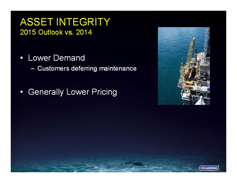 SCOTIA HOWARD WEIL ENERGY CONFERENCE – Oceaneering International – slide 12
