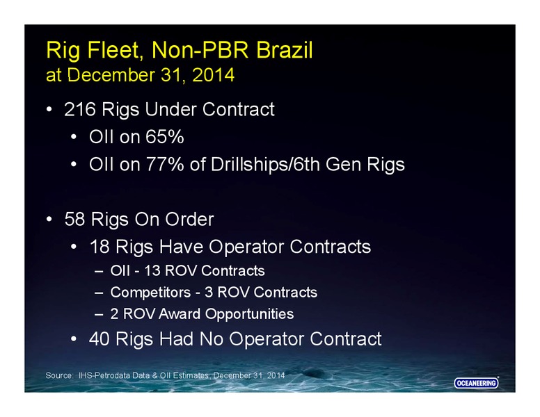 SCOTIA HOWARD WEIL ENERGY CONFERENCE – Oceaneering International – slide 24
