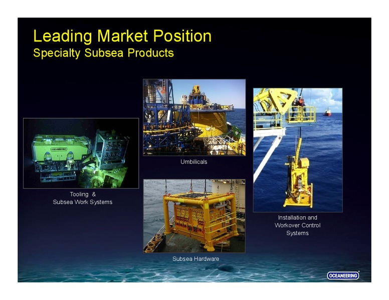 SCOTIA HOWARD WEIL ENERGY CONFERENCE – Oceaneering International – slide 31