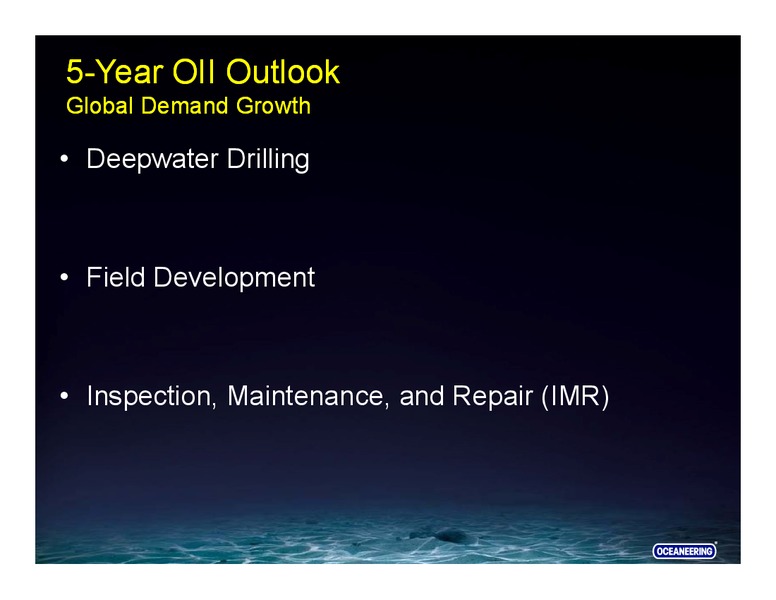 RBC Capital Markets Conference – Oceaneering International – slide 12