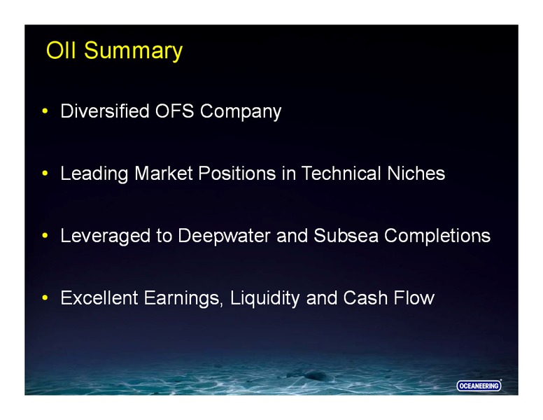 Barclays CEO Energy Power Conference – Oceaneering International – slide 26