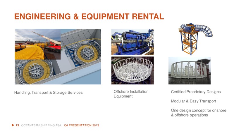 Q4 2013 RESULT – Oceanteam Shipping Asa – slide 13