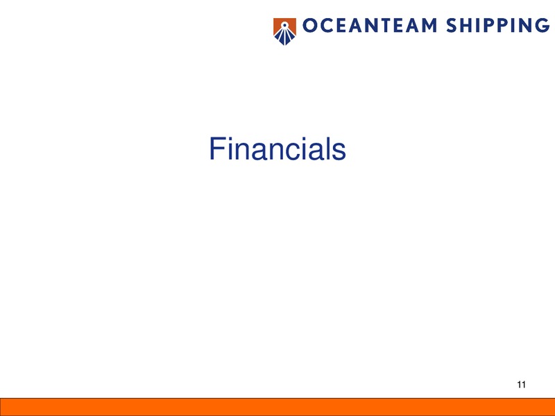 Q4 2011 EARNINGS CALL – Oceanteam Shipping Asa – slide 11