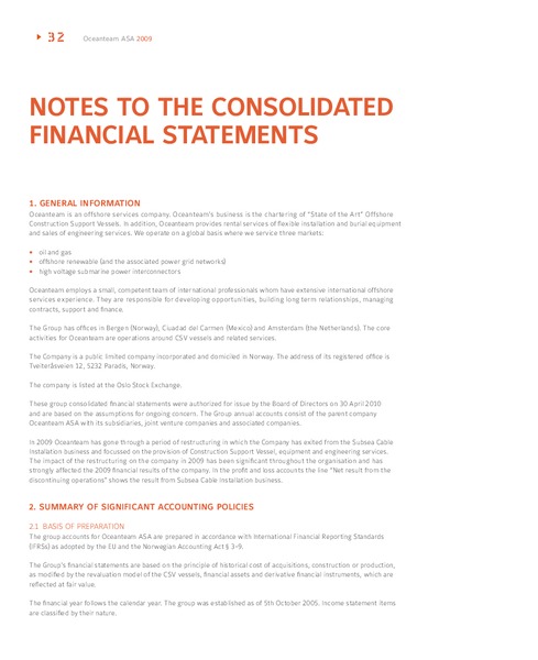 2009 ANNUAL REPORT – Oceanteam Shipping Asa – slide 28