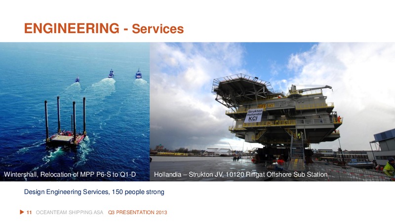 Q3 2013 EARNINGS CALL – Oceanteam Shipping Asa – slide 11