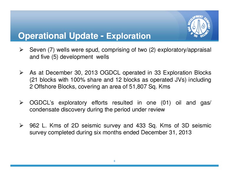 Presentation on OGDCL Half Year Results Conference Call – Ogdcl – slide 5