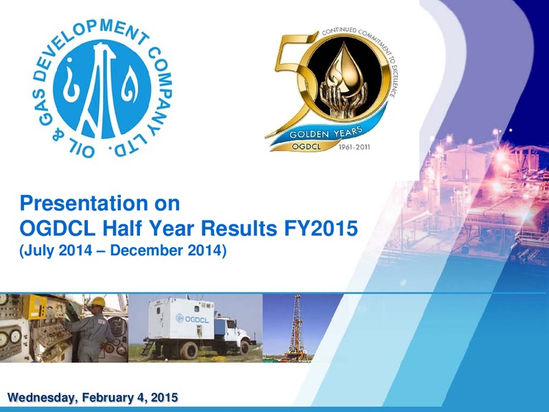 First Half Fiscal Year Results 2015 – Ogdcl – slide 1