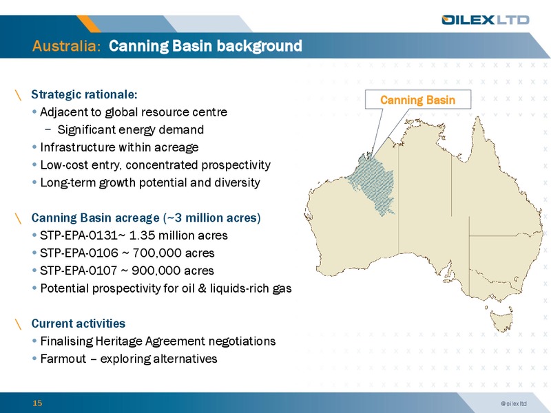 Investor Presentation – Oilex Ltd. – slide 14