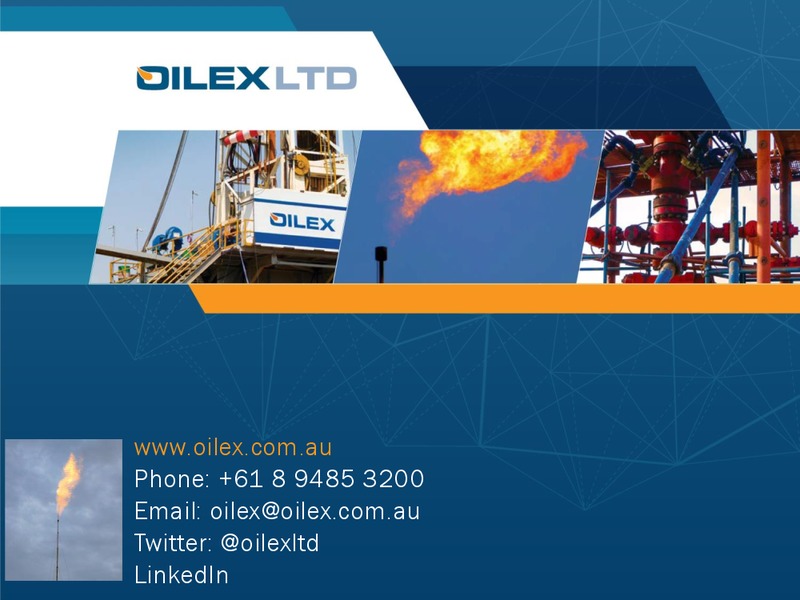 Investor Presentation – Oilex Ltd. – slide 20