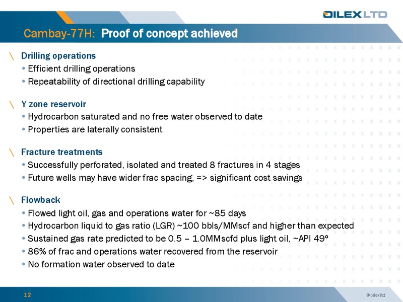 Investor Presentation – Oilex Ltd. – slide 11