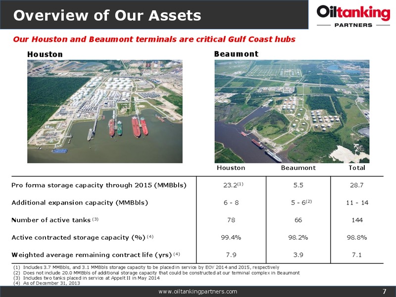 2014 NAPTP MLP INVESTOR CONFERENCE – Oiltanking Partners Lp – slide 6