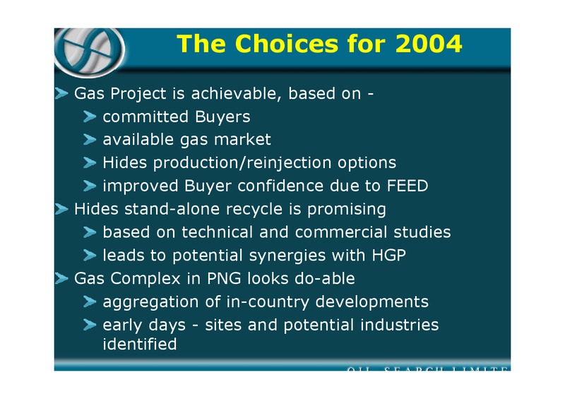 A REVIEW OF OSH GAS INITIATIVES – Oil Search Limited – slide 11