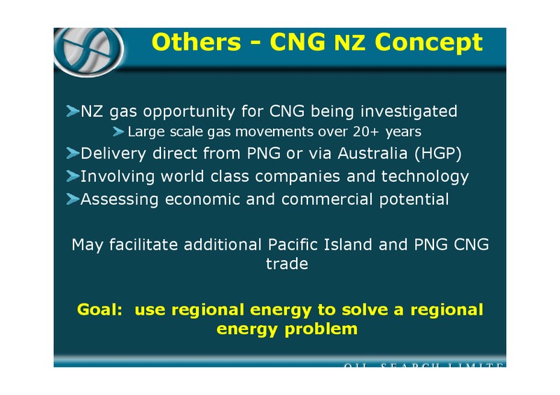 A REVIEW OF OSH GAS INITIATIVES – Oil Search Limited – slide 15