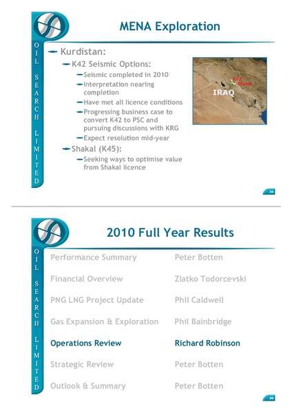 2010 FULL YEAR RESULTS – Oil Search Limited – slide 18