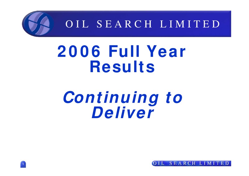 2006 FULL YEAR RESULTS – Oil Search Limited – slide 1
