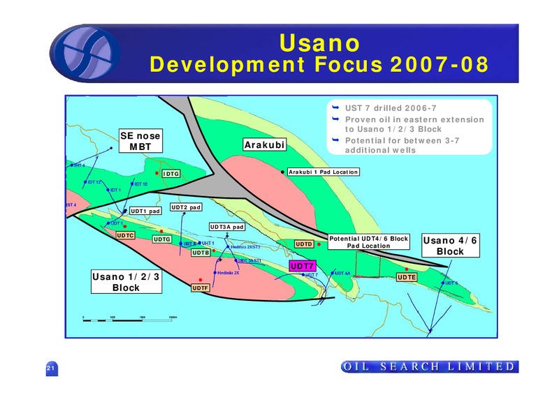 2006 FULL YEAR RESULTS – Oil Search Limited – slide 21