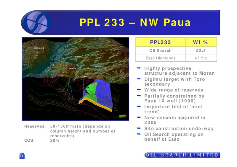 2006 FULL YEAR RESULTS – Oil Search Limited – slide 28